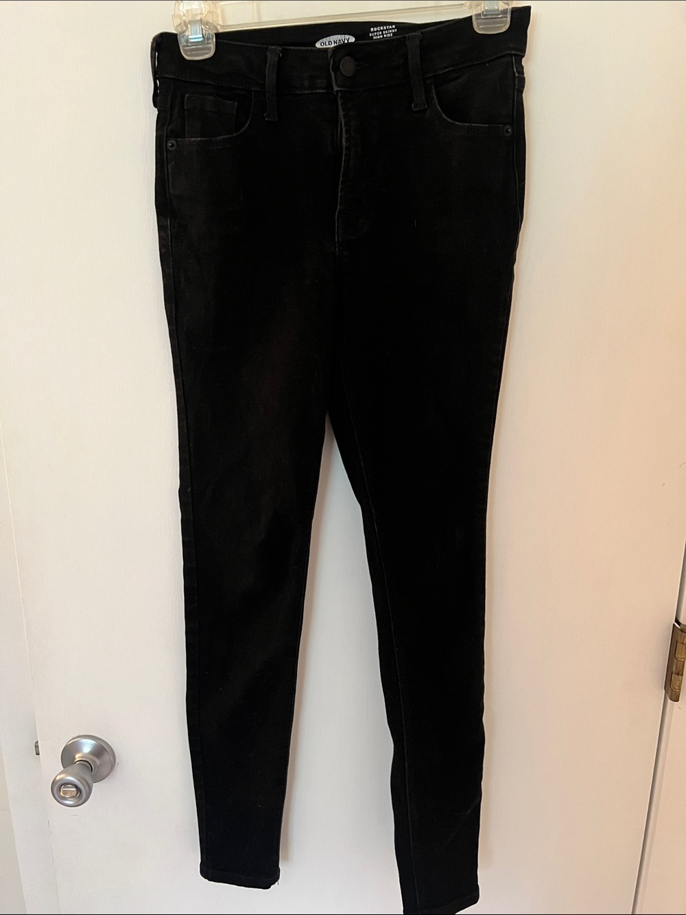 Old Navy Rockstar Super Skinny High-Rise Jeans - Black Size 0